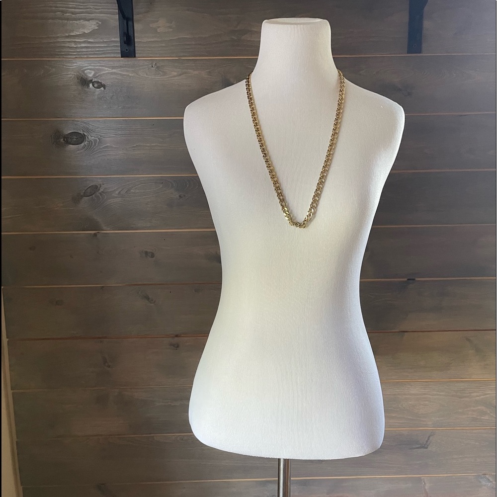 Les Bernard Inc gold tone vintage chain necklace